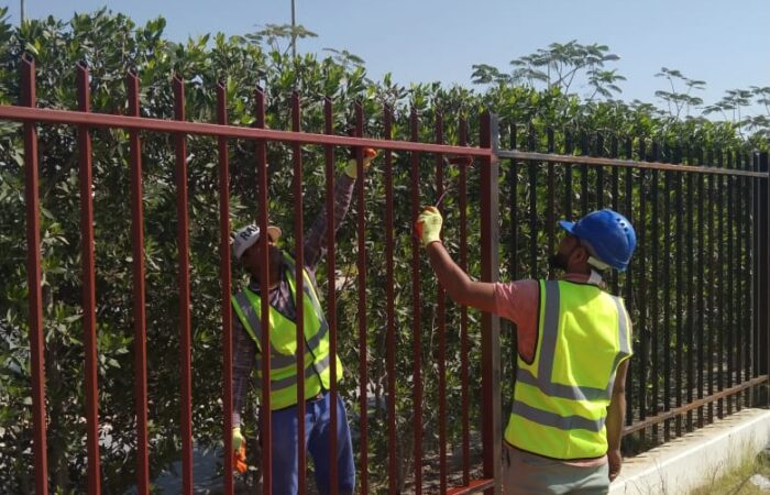 Damac Hills One Steel Fence Wall Supply and Installation interior design / home interior design / interior / home interior design /house interior design/interior decoration /interior decorator near me /modern home decor/living room design