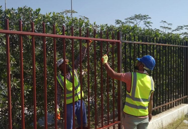 Damac Hills One Steel Fence Wall Supply and Installation interior design / home interior design / interior / home interior design /house interior design/interior decoration /interior decorator near me /modern home decor/living room design